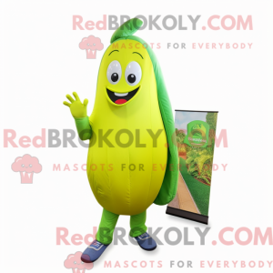 Postava maskota Lime Green...