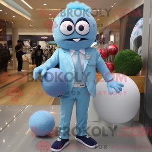 Sky Blue Meatballs maskot...