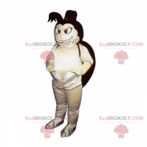 Maskot hmyzu s černou skořápkou - Redbrokoly.com