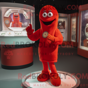 Red Ghost-mascottekostuum...