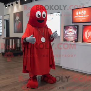 Red Ghost-mascottekostuum...