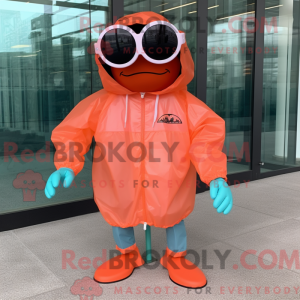 Peach Crab maskot kostume...