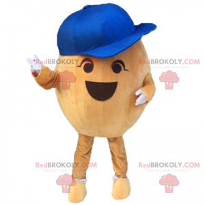 Mascotte d'œuf avec casquette bleu - Redbrokoly.com