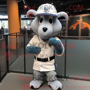 Grå ged maskot kostume...