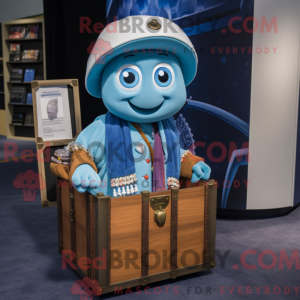 Blue Treasure Chest mascot...