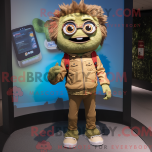 Tan But maskot kostym...