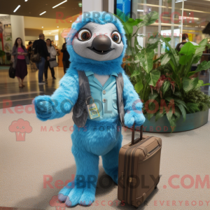 Postava maskota Sky Blue...