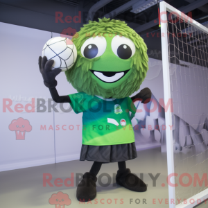 Olive Volleyball Net mascot...