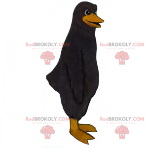 Mascotte d'oiseau noir - Redbrokoly.com