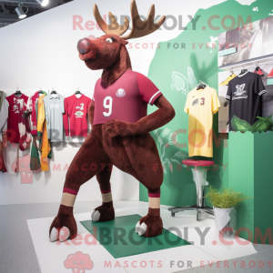 Maroon Irish Elk máscara de...