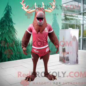 Maroon Irish Elk máscara de...