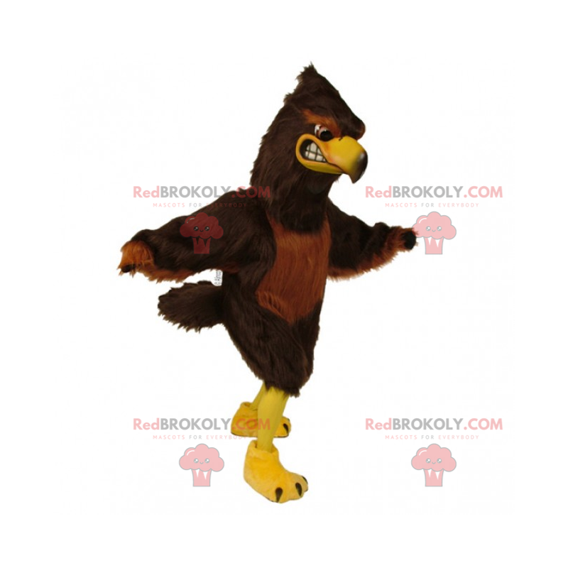 Mascote pássaro - águia unicolor - Redbrokoly.com
