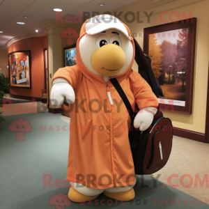 Peach Golf Bag maskot...