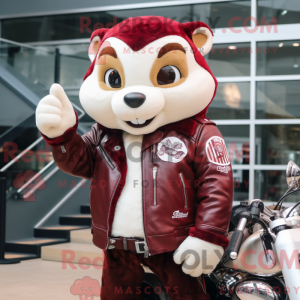 Maroon Hermelin maskot...