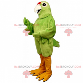 Vogelmascotte - eenkleurige papegaai - Redbrokoly.com