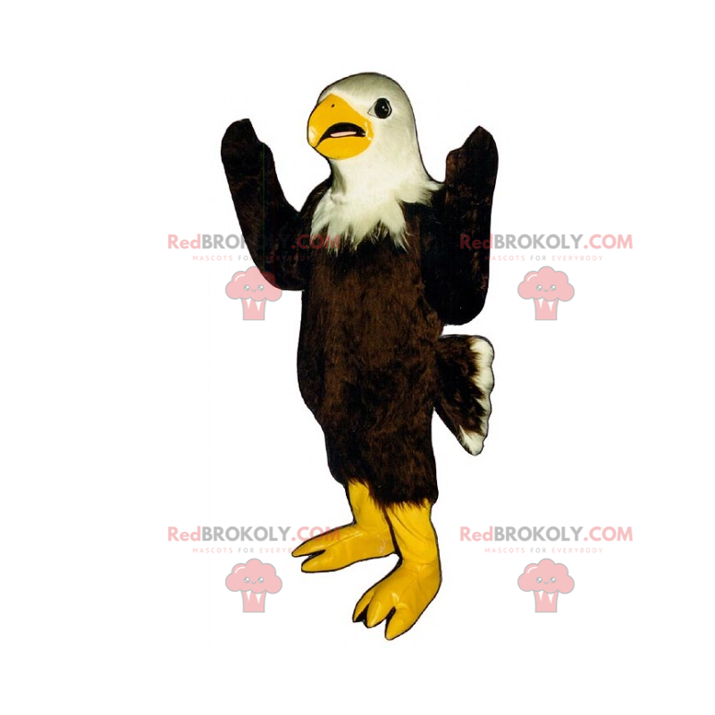 Intimidating black and white eagle mascot, eagle Sizes L (175-180CM)