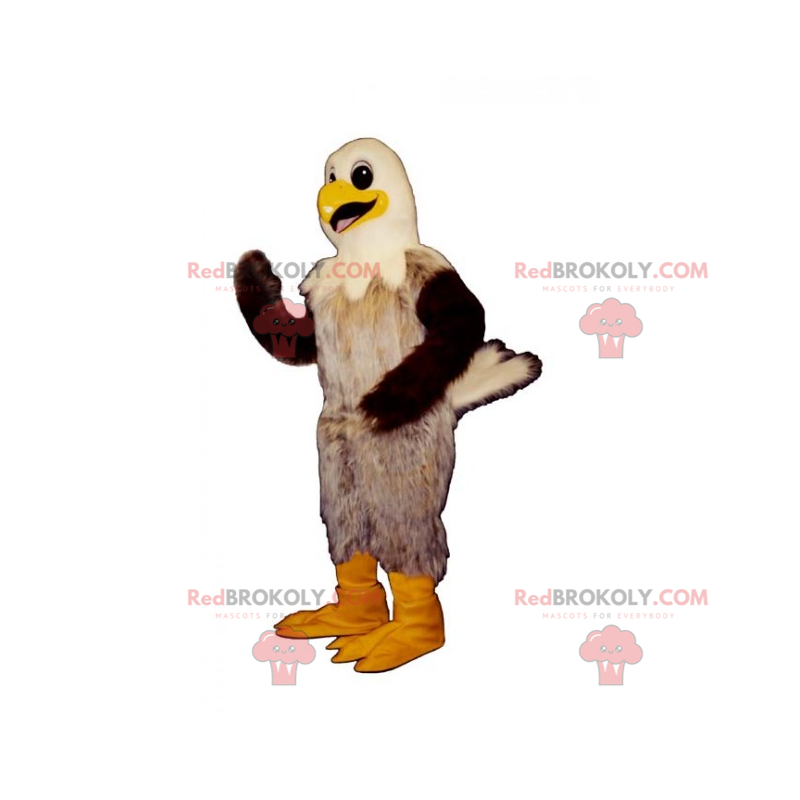 Vogelmaskottchen mit weißem Kopf - Redbrokoly.com