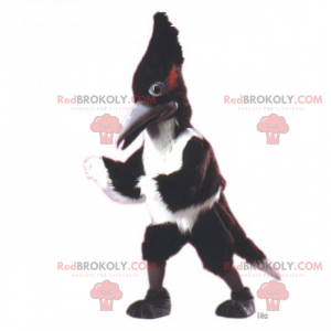 Long crest bird mascot - Redbrokoly.com