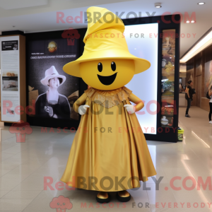 Guld vedhæng maskot kostume...