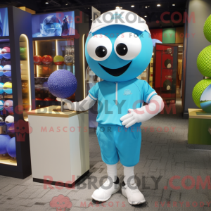 Máscara Cyan Golf Ball com...