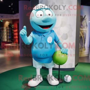 Máscara Cyan Golf Ball com...