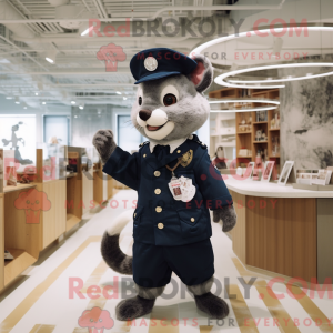 Navy Marten maskot kostume...