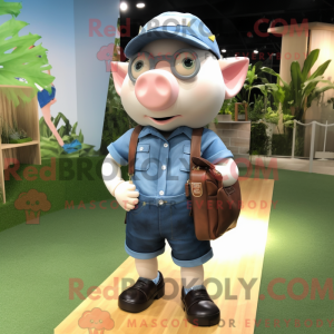 Grise maskot kostume...
