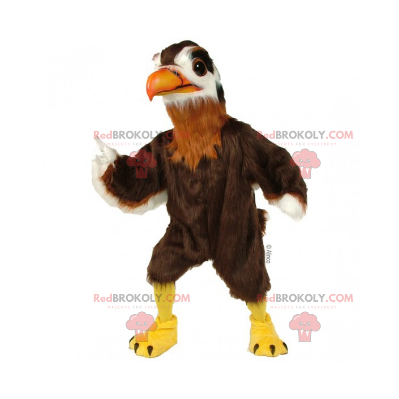 Mascotte dell'aquila con cappotto marrone - Redbrokoly.com