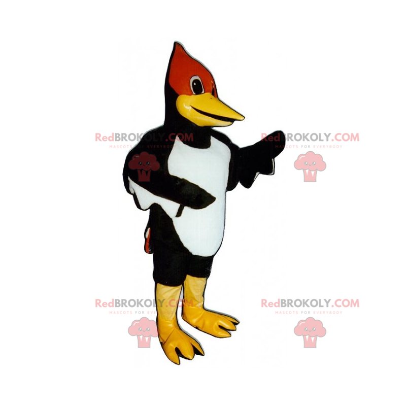 Fuglemaskot med et rødt ansigt - Redbrokoly.com Fuglemaskot med et rødt ansigt - Redbrokoly.com
