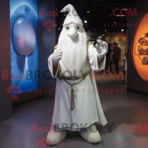 White Wizard mascot costume...