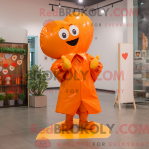 Maskotdraktfigura Orange...