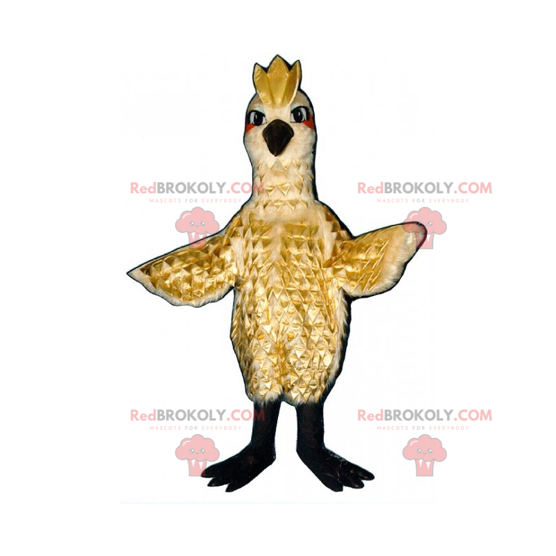 Mascotte d'oiseau avec crête - Redbrokoly.com