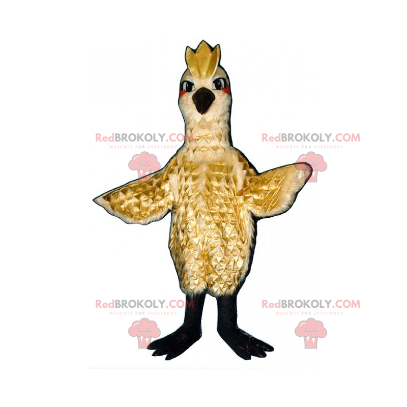 Vogelmascotte met kuif - Redbrokoly.com