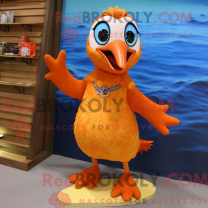 Orange Woodpecker maskot...