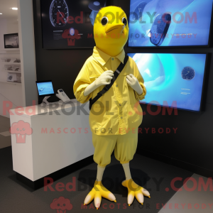 Lemon Yellow Pigeon mascot...