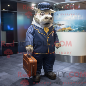 Disfraz de mascota Navy...