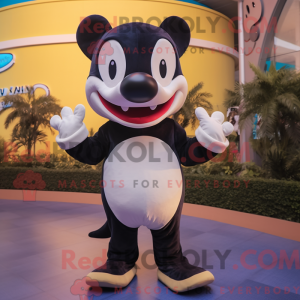 Crème orka-mascottekostuum...