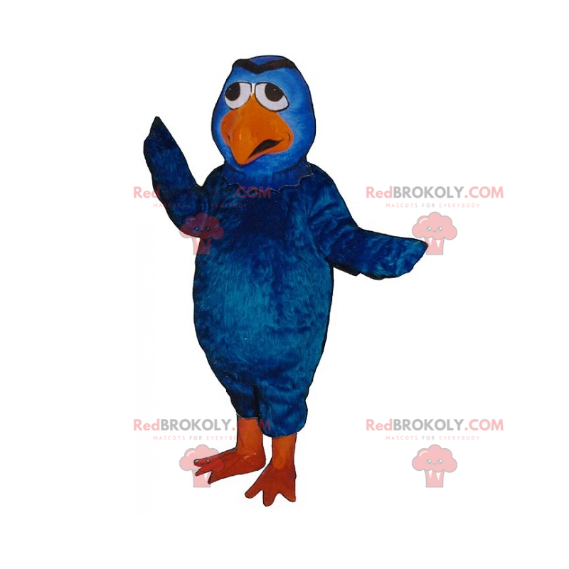 Blauwe vogel mascotte - Redbrokoly.com