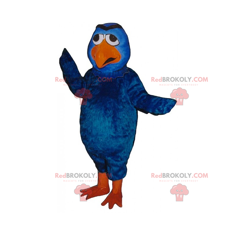 Mascote pássaro azul - Redbrokoly.com