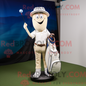Cream Golf Bag maskot...