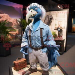 Blue Vulture mascot costume...