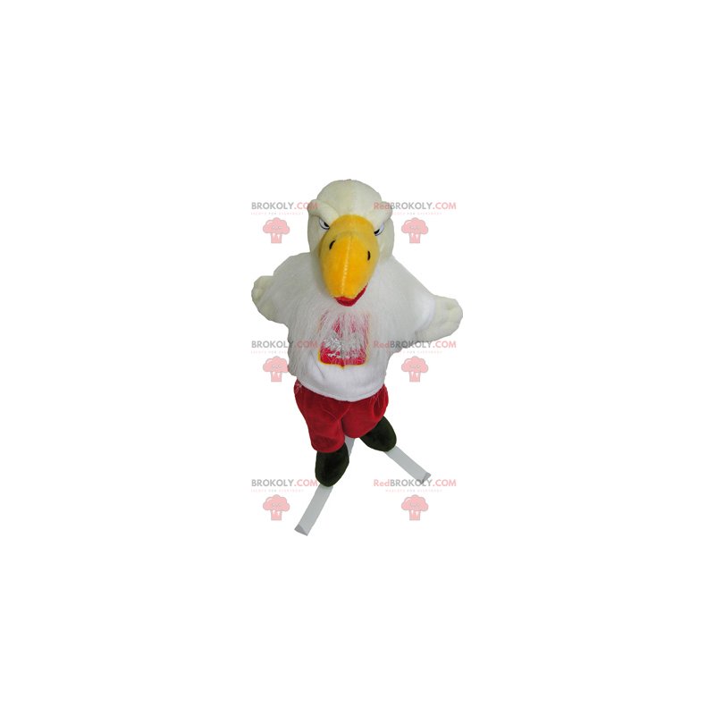 Skiing bird mascot - Redbrokoly.com