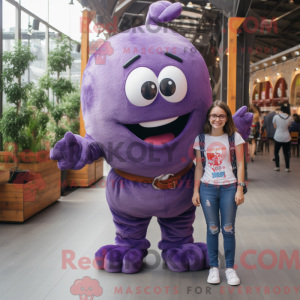 Purple Meatballs maskot...