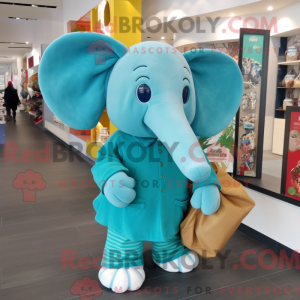 Turkis elefant maskot...