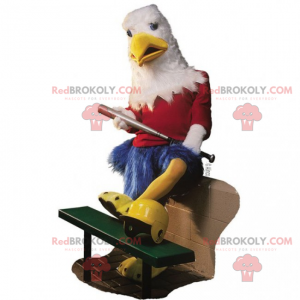 Mascotte d'oiseau joueur de baseball - Redbrokoly.com