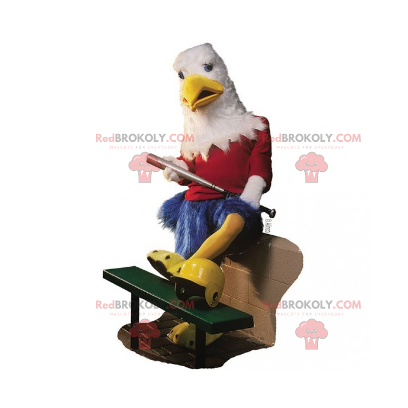 Baseballspieler Vogel Maskottchen - Redbrokoly.com