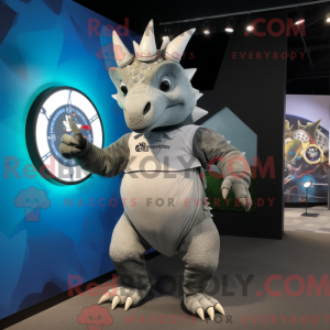 Sølv Triceratops...