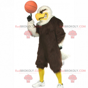 Mascota de pájaro de jugador de baloncesto - Redbrokoly.com