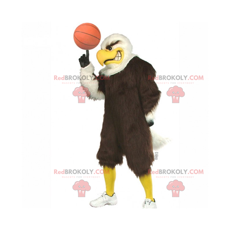 Basketball player bird mascot - Redbrokoly.com