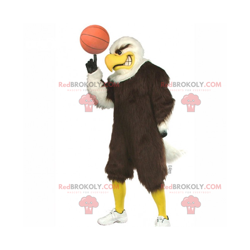 Basketballspiller fuglemaskott - Redbrokoly.com